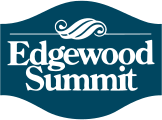 Edgewood Summit blue background and white logo