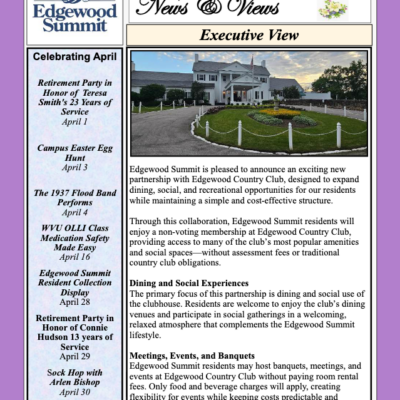 April News & Views newsletter