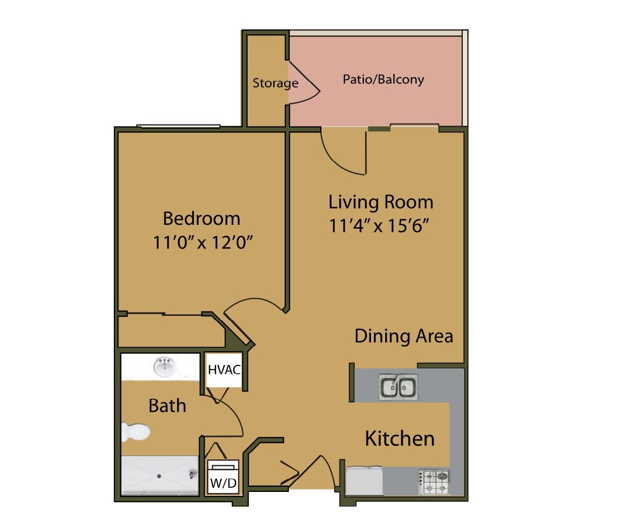 one bedroom senior floor plans independent living