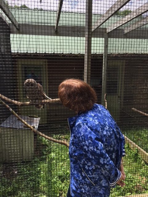 Residents recently took a bus trip to visit the Avian Center in Hinton, WV. Spring 2018.